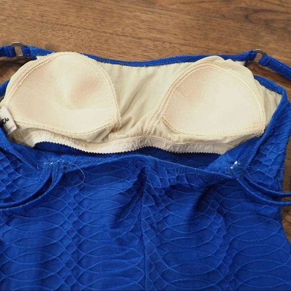 La Blanca sz 8 blue swirl one piece swimsuit - Picture 16 of 16